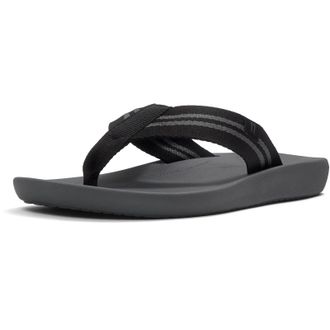 FitFlop Fitflop iQushion Polyester Heren Zwart/Charcoal Slippers