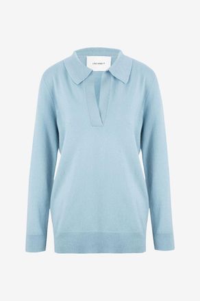 Lisa Yang Strickpolohemd mit langen &Auml;rmeln aus Kaschmir Josefine