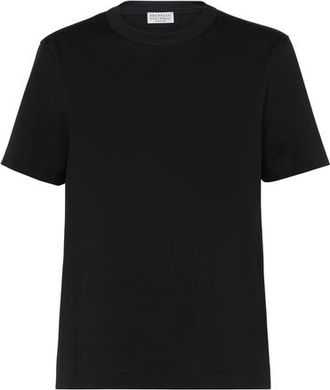Brunello Cucinelli Jersey T-shirt in Black at Nordstrom, Size Xx-Small Eu