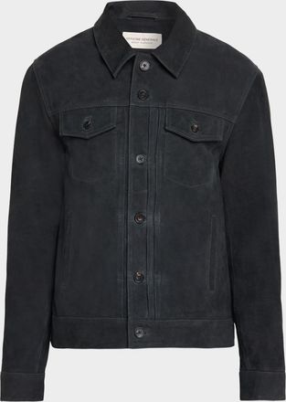 Officine G&eacute;n&eacute;rale Men & apos;s Liam Suede Jacket