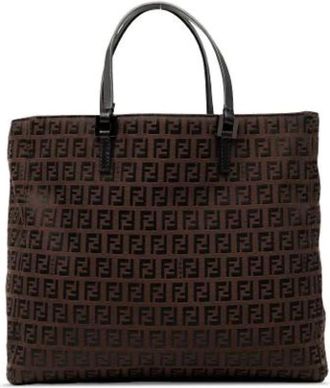 Fendi Pre-owned Tote Bags, female, Brown, Size: ONE SIZE Pre-owned Vintage Tote Bag