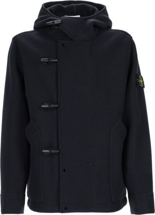Stone Island Structured Hooded Sports Jacket With Toggle Closures