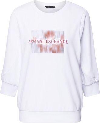 A|X Armani Exchange Dames 3/4 Mouwen Sweatshirt (Wit)