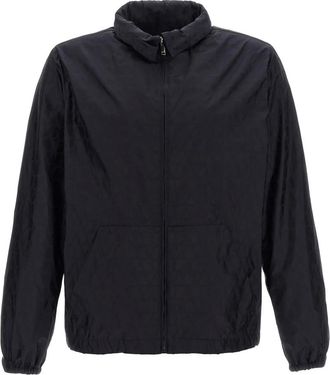 Valentino Garavani Toile Iconographe Windbreaker - Heren - Zomerjassen - Blauw - 2XL - Nylon - Jassen