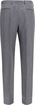 Brioni Mens Gray Wool Oves Aries Casual Pants