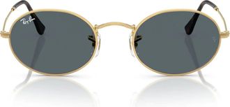 Ray-Ban Sunglasses Rb3547 N 001/R5 Oval Gold/Blue Unisex
