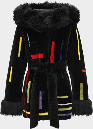 Gorski Reversible Lamb Shearling Parka with Merinillo Lamb Shearling Details