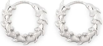 Shaun Leane Orecchini a cerchio Serpents Trace mini - Argento