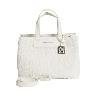 A|X Armani Exchange Shopper Bag - female - Armani Exchange - Shopping Bags - White - ONE SIZE - Bags