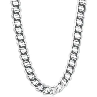 Pompeii3 Mens Cuban 14k Gold (179gram) or Platinum (302gram) 13.5mm Link Chain Necklace 24