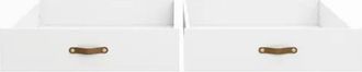 Muemue Cajones Set De 2 Blanco 23.7x94.2x59.8cm