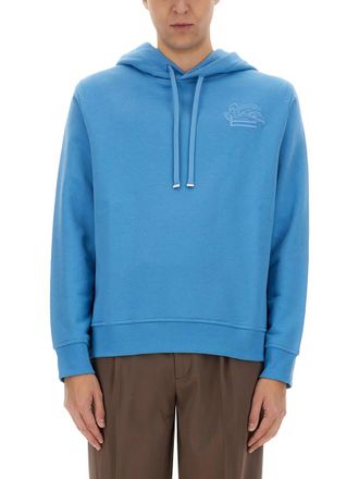 パーカー・フーディ ETRO SS24 HOODED SWEATSHIRT WITH LOGO (MRMB0001_AR201B0339) ETRO - Logo Cotton Hoodie Etro
