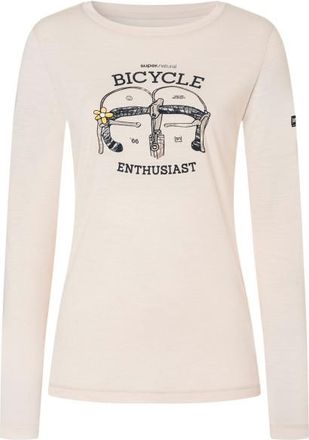 super.natural Bike Enthusiast L/S Merinolongsleeve f&uuml;r Damen | wei&szlig;