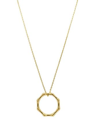 Adornia Adornia 14K Plated Bamboo Necklace