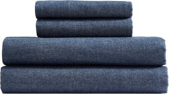 Calvin Klein Modern Heather Cotton Flannel Sheet Set