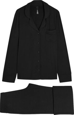 SKIMS Ribbed Stretch-modal Sleep set - Black - Xxl (UK18 / Xxl)