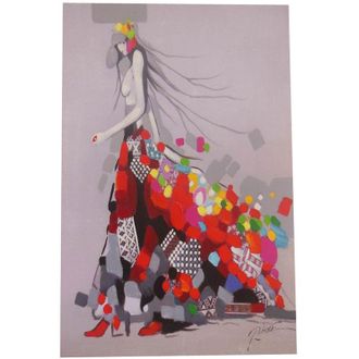 Biscottini International Cuadro &Oacute;leo Sobre La Tela Pintado A La Mano Moda