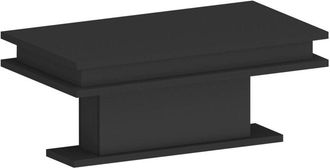 Dmora Mesa De Centro Leon, Mesita De Sal&oacute;n, Mueble Bajo De Almacenaje, Mesa De Centro, 100x55h42 Cm, Antracita - Dmora