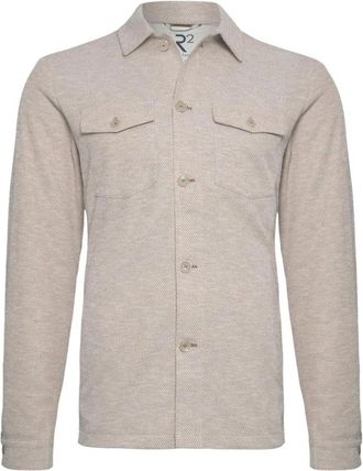R2 Amsterdam Overhemden, Heren, Beige, XL, Overshirt