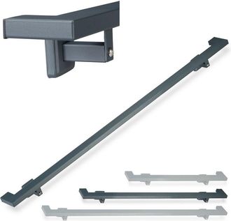 Relaxdays Relaxdays - Pasamanos, Anguloso, Interior, Antracita, 150 Cm