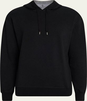 Brunello Cucinelli Mens Travel Hooded Sweatshirt