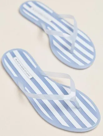 Black Suede Studio Jelly Flip-Flop Sandals
