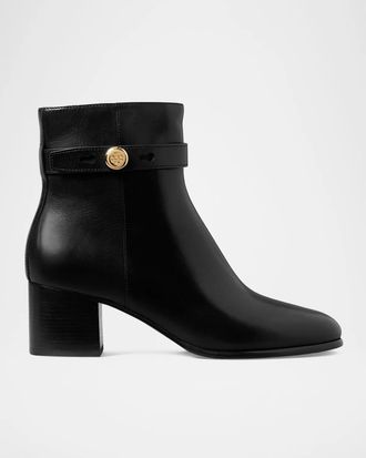 Tory Burch Romy 50MM Leather Ankle Boot