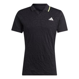 adidas AEROREADY FreeLift Pro Tennis Polo Shirt Black IB5481