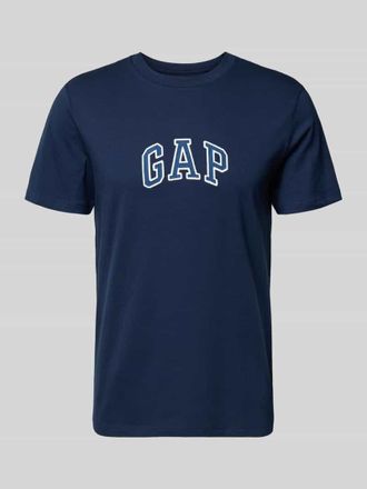 GAP T-Shirt mit Logo-Patch und Rundhalsausschnitt in Marine, Gr&ouml;&szlig;e XXL