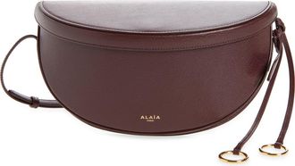 Alaia Hip East West Crossbody Bag in Rouge Grenat at Nordstrom