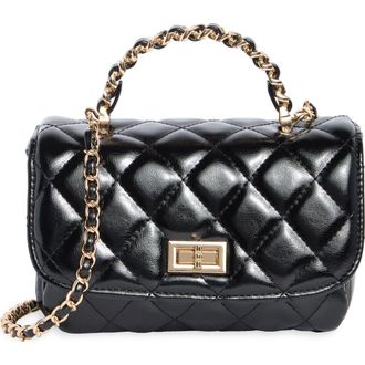 Urban Expression Quilted Faux Leather Crossbody Bag in Black at Nordstrom Rack