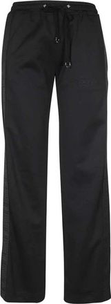 John Richmond Logo Stripe Trainingsbroek - Dames - Wijde Broeken - Zwart - M - Katoen - Broeken