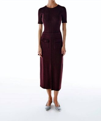 Knitss Perry Knit Skirt In Plum