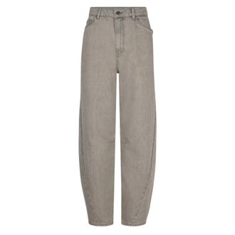 Dante6 Brave Barrel Leg Jeans - Dames - Jeans - Beige - Maat: W26 Katoen