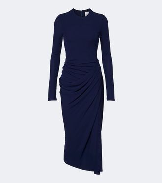 Erdem Draped jersey midi dress