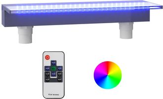 vidaXL Fuente Cascada Con Led Rgb Acr&iacute;lico 60 Cm Vidaxl