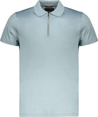 Moorer Short Sleeve Cotton Polo Shirt