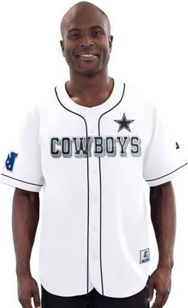 Starter Mens G-III Sports by Carl Banks White Dallas Cowboys Relay Baseball Jersey at Nordstrom, Size Xx-Large