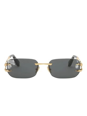 Roberto Cavalli metal rimless sunglasses - women - Brass - One Size - Gold