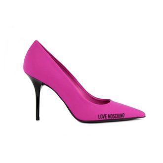 Love Moschino Pumps, female, Pink, 4 UK, Fuchsia Fabric Decollete