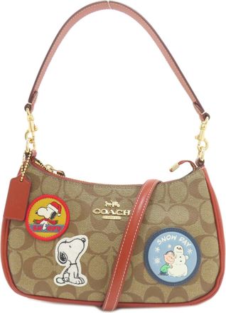 Coach Brown Pvc Tote Bag (Pre-Owned)