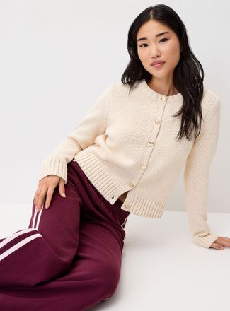 Twik Womens Heart buttons Cardigan Sweater