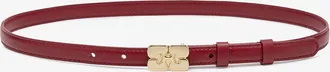 Ganni Dark Red Kat Small Belt in