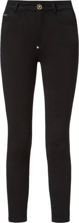 Philipp Plein Jeans, Dames, Zwart, W26, Denim, Denim Skinny Trouser Skull
