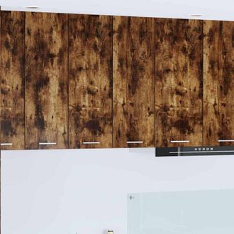 vidaXL vidaXL Armadio pensile con porta Riga Rovere fumé 60 x 31 x 80 cm