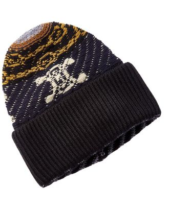 Celine Celine Jacquard Cashmere Beanie