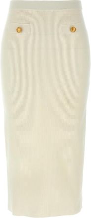 Alessandra Rich White Midi skirt