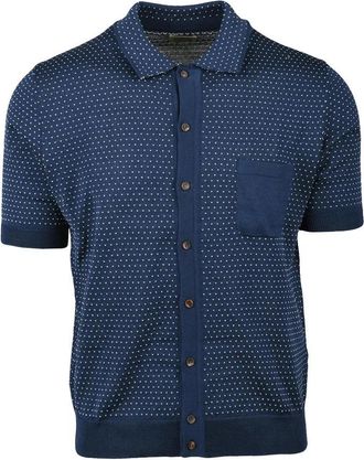 Rakk&igrave; Polo Cardigan - Blue