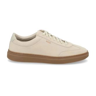 HUGO BOSS Zapatillas de ante de corte bajo Kieran - Shoes - Hombre - Beige - 41 EU