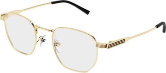 Gucci Mode Bril Zwarte Frame - Heren - Zonnebrillen - Geel - 49 MM - Accessoires